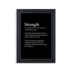 تابلو Strength نوشته - هیچ استور - خرید اینترنتی اکسسوری فانتزی
