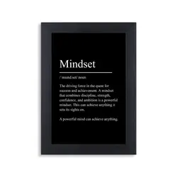 تابلو Mindset نوشته - هیچ استور - خرید اینترنتی اکسسوری فانتزی