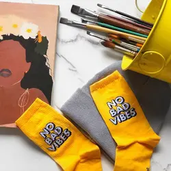 جوراب No Bad Vibes - هیچ استور - خرید اینترنتی اکسسوری فانتزی