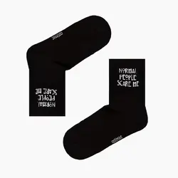 جوراب Normal People Scare Me - هیچ استور - خرید اینترنتی اکسسوری فانتزی