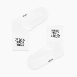 جوراب Normal People Scare Me - هیچ استور - خرید اینترنتی اکسسوری فانتزی