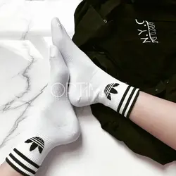 جوراب طرح آدیداس سفید - هیچ استور - خرید اینترنتی اکسسوری فانتزی