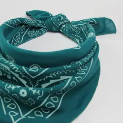 باندانا سبزآبی مدل اشکی - هیچ استور - خرید اینترنتی اکسسوری فانتزی