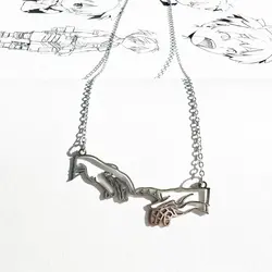 گردنبند استیل دست آفرینش - هیچ استور - خرید اینترنتی اکسسوری فانتزی