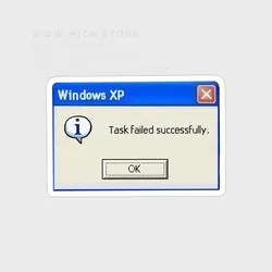 استیکر Task Failed - هیچ استور - خرید اینترنتی اکسسوری فانتزی