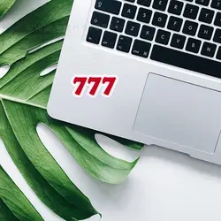 استیکر 777 - هیچ استور - خرید اینترنتی اکسسوری فانتزی
