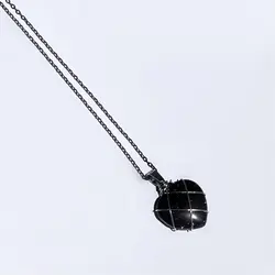 گردنبند قلب باربی مشکی - هیچ استور - خرید اینترنتی اکسسوری فانتزی