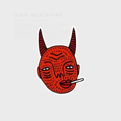 استیکر devil head - هیچ استور - خرید اینترنتی اکسسوری فانتزی