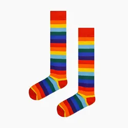 جوراب بالا زانو رنگین کمانی - هیچ استور - خرید اینترنتی اکسسوری فانتزی