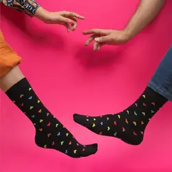 جوراب قلب رنگی رنگی - هیچ استور - خرید اینترنتی اکسسوری فانتزی