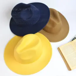 کلاه فدورا زرد - هیچ استور - خرید اینترنتی اکسسوری فانتزی