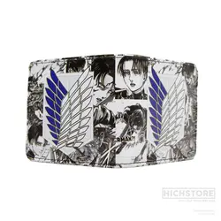 کیف پول چرم attack on titan - هیچ استور - خرید اینترنتی اکسسوری فانتزی