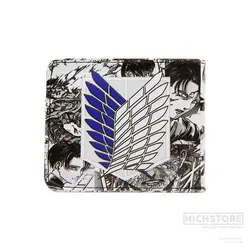 کیف پول چرم attack on titan - هیچ استور - خرید اینترنتی اکسسوری فانتزی