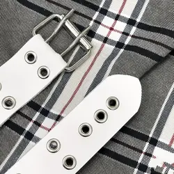 کمربند دو پانچ سفید - هیچ استور - خرید اینترنتی اکسسوری فانتزی