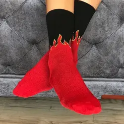 جوراب طرح ترشر آتشی - هیچ استور - خرید اینترنتی اکسسوری فانتزی