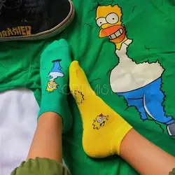 جوراب فانتزی سیمپسون‌ها - تا‌به‌تا - هیچ استور - خرید اینترنتی اکسسوری فانتزی