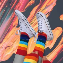 جوراب رنگین کمانی - هیچ استور - خرید اینترنتی اکسسوری فانتزی