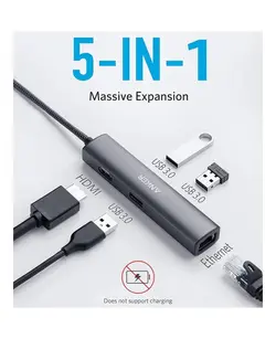 هاب 5 پورت انکر | Anker PowerExpand+ 5-in-1 USB-c Hub A8338