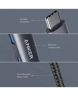 هاب 5 پورت انکر | Anker PowerExpand+ 5-in-1 USB-c Hub A8338
