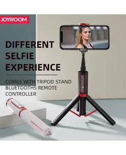 قیمت و خرید سه پایه و مونوپاد جوی روم | Joyroom BT Wireless Tripod Selfie Stick | هیلاتل