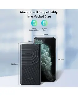 پاوربانک 10000 میلی آمپر ساعت راو پاور | Ravpower RP-PB195