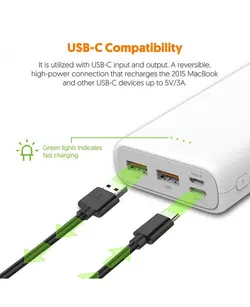 پاوربانک سیلیکون پاور 20000 میلی آمپر ساعت | Silicon Powe Power Bank C20QC