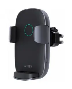 پایه نگهدارنده و شارژر بی سیم گوشی موبایل آکی | Aukey Navigator Wind 2 HD-C52