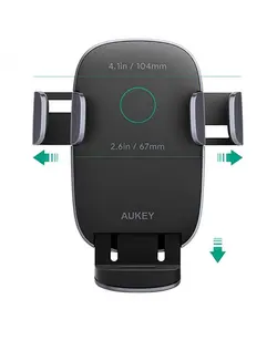 پایه نگهدارنده و شارژر بی سیم گوشی موبایل آکی | Aukey Navigator Wind 2 HD-C52