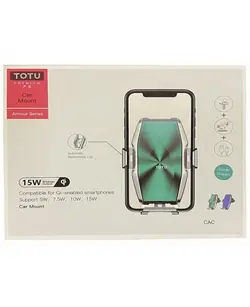 هولدر و شارژر وایرلس موبایل توتو | TOTU Car Mount Armour Series CACW-033