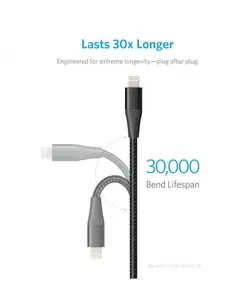 کابل تبدیل USB به لایتنینگ انکر 1.8 متری | ANKER A8453 PowerLine+II 6 ft