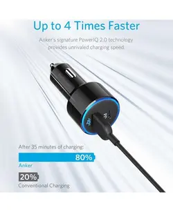 شارژر فندکی انکر | ANKER A2229 PowerDrive Spead plus 2