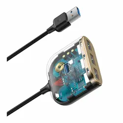 هاب 4 پورت USB باسئوس | Baseus 4In1 USB Hub Adapter CAHUB-AY01