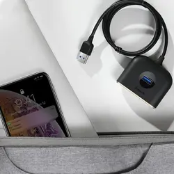 هاب 4 پورت USB باسئوس | Baseus 4In1 USB Hub Adapter CAHUB-AY01