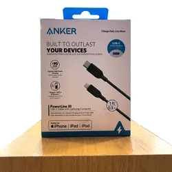 کابل تبدیل Type-C به لایتنینگ انکر | ANKER A8831 Powerline III