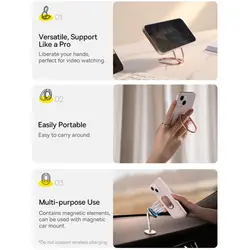 هولدر و پایه نگهدارنده باسئوس | Baseus Rails Phone Ring LUGD000013