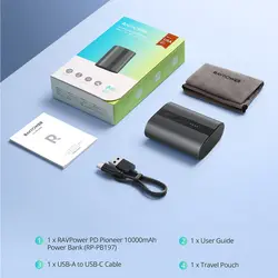 پاوربانک 10000 میلی آمپر راوپاور | Ravpower mini Series RP-PB197