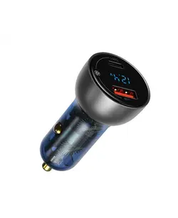 شارژر فندکی به همراه کابل باسئوس | Baseus Dual Quick Car Charger 65W