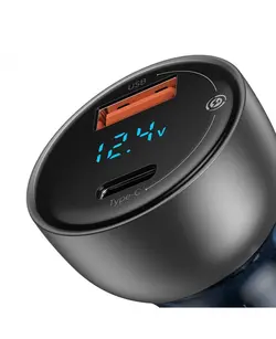 شارژر فندکی به همراه کابل باسئوس | Baseus Dual Quick Car Charger 65W