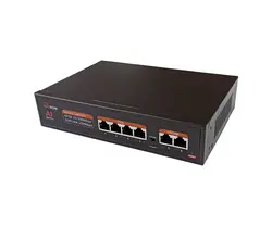 سوئیچ 4 پورت PoE مکسرون MSW-2004FP-2FL-60I