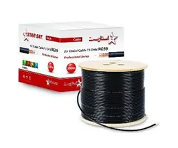 کابل RG59 استارست مدل C7A96 طول 300 متر