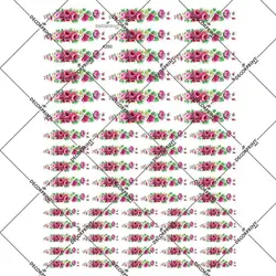 کاغذ ترانسفر گل قرمز جهت تزئین شمع کد 4250