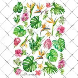 کاغذ ترانسفر جهت تزئین شمع کد 4430