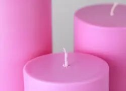 رنگ شمع مایع صورتی آدامسی با قطره چکان - لوازم شمع اچ ان ابی