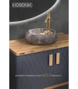 روشویی کابینتی هُلا H950 - طوسی