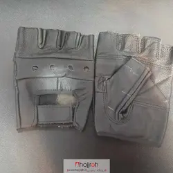 دستکش نیمه چرم کد VM433