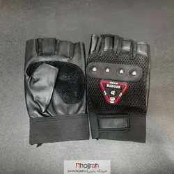 دستکش نیمه چرم کد VM451
