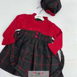 اطلاعات ، قیمت و خرید سارافون دخترانه مجلسی کلاه دار شب یلدا 1 تا 7 سال کد BC28