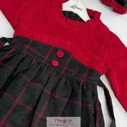 اطلاعات ، قیمت و خرید سارافون دخترانه مجلسی کلاه دار شب یلدا 1 تا 7 سال کد BC28