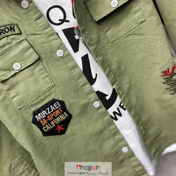 اطلاعات ، قیمت و خرید ست سه تکه کتان مجلسی تیشرت و کت و شلوار سبز کد BC46