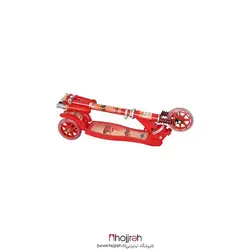اسکوتر فلزی قرمز طرح مک کویین چرخ ۱۲۰ کد vm555